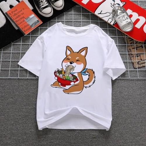 Graphic Tees Tops Dog eat Tshirts Women Funny T Shirt Vintage Ullzang Tshirt Harajuku Tops Tees Girl T-shirt Oversized