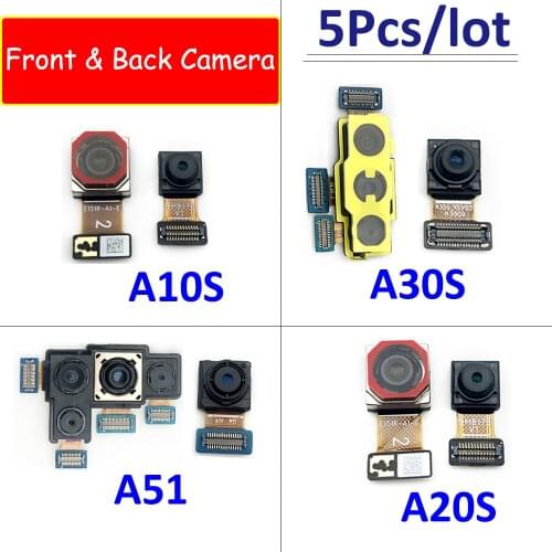 5Pcs/Lot,Back Big Main Camera Module And Front Small Camera Module Flex Cable For Samsung A10S A20S A30S A51