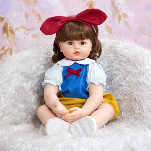 KEIUMI 24 inch lifelike Reborn baby Dolls Cloth Body Collectable Princess Newborn Toy Baby Dolls For Toddler Birthday Xmas Gifts