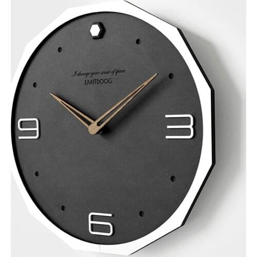 Classic vintage art office decoration wall clock Simple industrial style shop wall clocks