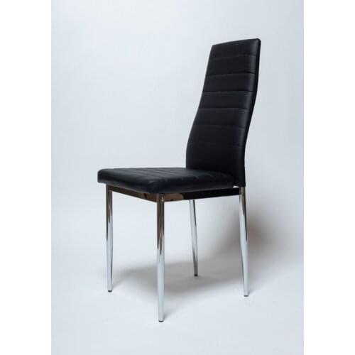 High Back Leather Dining Chair for Kitchen with Sturdy Metal Feet 7 Colors Modern Living Room Chair Guest Room Chair 97x40x41 cm