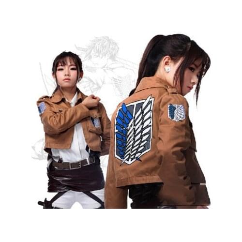 Attack on Titan Jacket Shingeki no Kyojin jacket Legion Cosplay Costume Jacket Coat Any Size High Quality Eren Levi