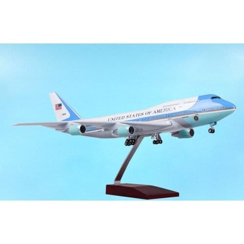 47CM 1/150 Aviation Airplane Model Toy 747 B747 Air Force One Aircraft Model Light Alloy Base Airliner Plane Adult Gift Show