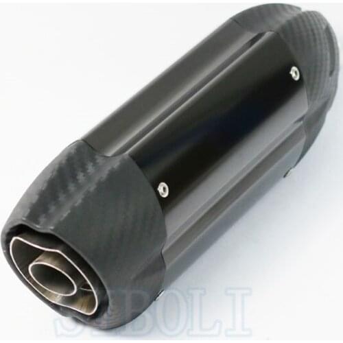 2018 NEW STYLE Motorcycle Carbon Fiber Exhaust Muffler Escape Moto Modified Scooter Racing Bike Z750 CRF 230 FZ6 CB400 AK173