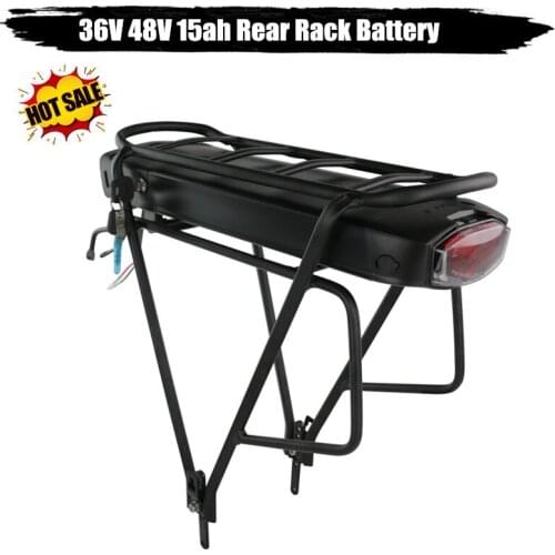 EU US No tax New 36v 10ah 12.5ah 17.5ah 15ah rear rack battery pack electric bike lithium battery e-bike battery