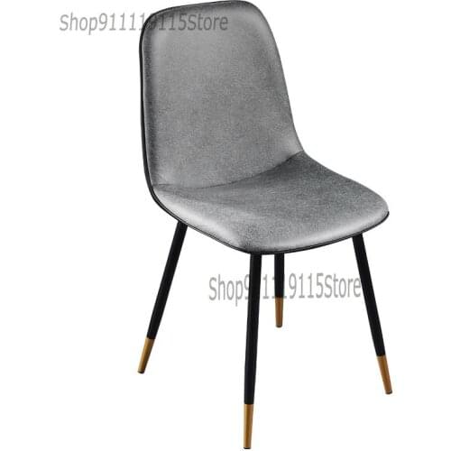 Dining Chair Home Nordic Modern Simple Chair Back Iron Luxury Negotiation Dining Table Chair Makeup Chair Stool