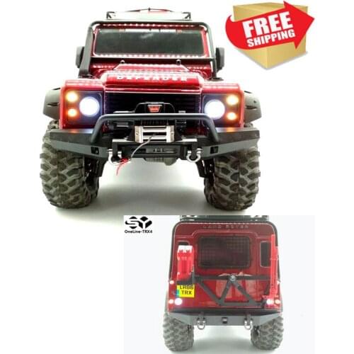 RC model car Trx4 TRX-4 trax 82056-4 led light stop turn signal lamp headlight set water proof option upgrade parts
