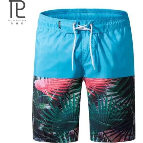 Tailor Pal Love Print Mens Shorts Summer Beach Casual Short pants Quick Dry Polyester material Comfortable and breathable