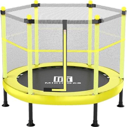 60 Inch with Fence Trampoline for Children Adults Foldable Design Indoor and Outdoor Exercise Home Sports Toys Jumping Bed