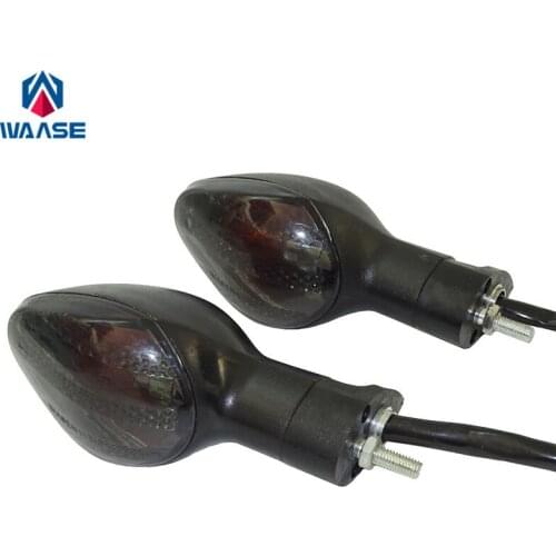 Waase Front Turn Signals Bulb Light Smoke For HONDA CBR 600RR CBR600RR 2007-2014 / 1000RR CBR1000RR 2008-2014 2009 2010 2011