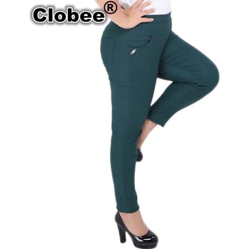 Women Capris Pants 2021 Plus Size Casual Capris For Women Slim Elastic Cotton Candy Capris Women Pants