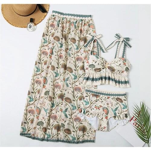 STAERK korean asian bikini set swimsuit Spring ladies bathing Swimming swimwear ladies Womens bathing suits Backless Vintage