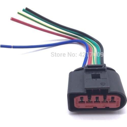 06A906461D 0280218032 0280218033 Mass Air Flow MAF Meter Sensor Plug Pigtail Connector For VW Passat Jetta Golf Audi TT A4 1.8T