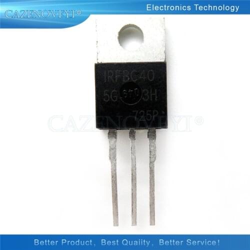 10pcs/lot IRFBC40 TO-220 IRFBC40PBF TO220 BC40 N-channel FET new original FBC40 In Stock