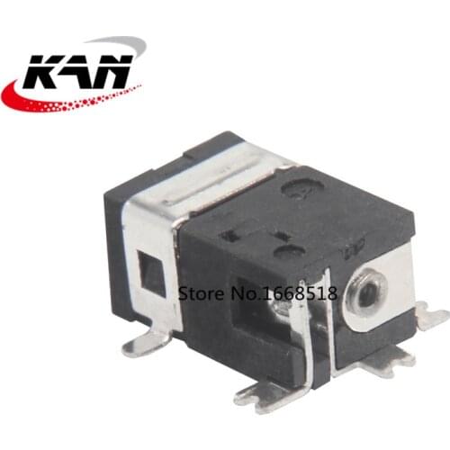 10Pcs DC power socket DC-046 core 1.3 DC power interface 5 feet SMD power socket switch