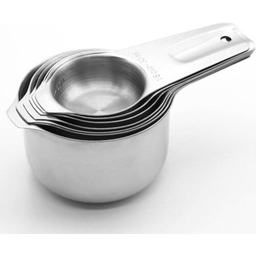 7Pcs/Set Measuring Cup Spoon Kitchen Tools Food-grade Stainless Steel Coffee Powder Spice Measure Scoop Kitchen Baking Tool