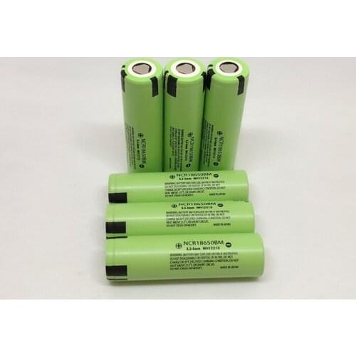 18pcs/lot Original Battery For Panasonic NCR18650BM 3200mAh 18650 3.7V high drain 10A Discharge Rechargeable Lithium Batteries