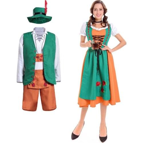 Free shipping Fashion Men German Beer Party Costume Bavarian German Lederhosen Beer Oktoberfest Suspenders Cosplay Costumes