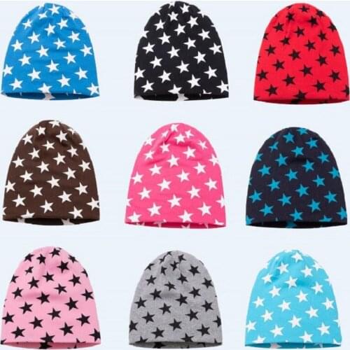 Children Accessories Baby Infant Kids Boy Girl Warm Cotton Knit Hat Hip hop Beanie Star Cap Kids Gift 6M-3T H229D