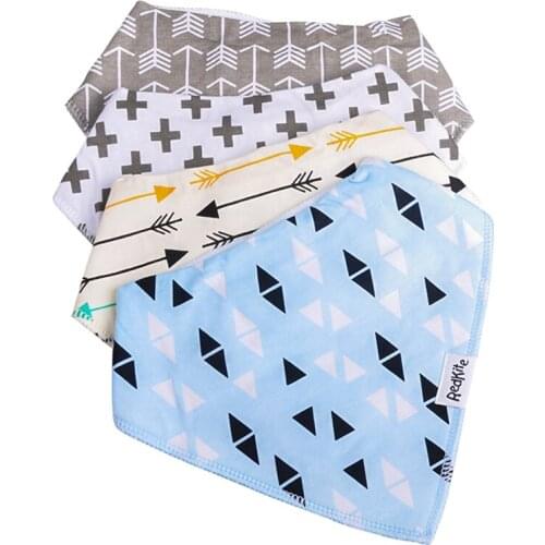 Redkite newborn Baby Bibs Triangle Lovely Cute 100% Cotton Pattern