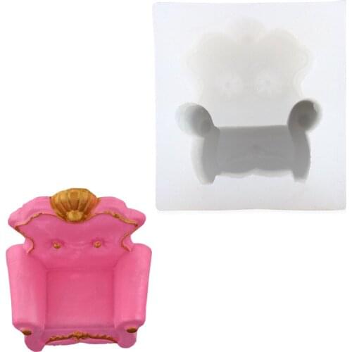West Point European Sofa Silicone Mold Fondant Chocolate Chair Silicone Mold Making Baking Cake Decoration Tool