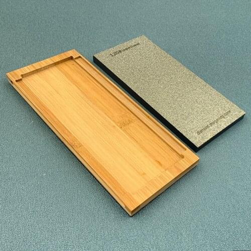 Fixed sharpening knife sharpening stone whetstone chef kitchen durable non-slip base rectangular household bamboo knife holder