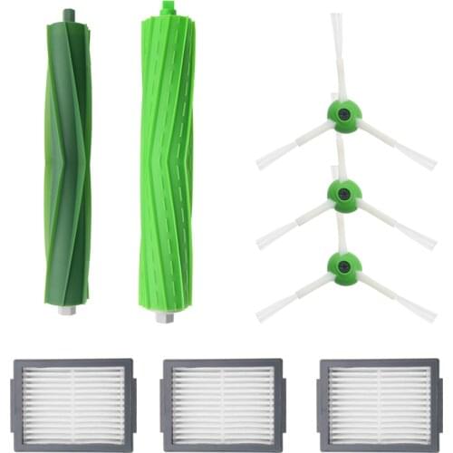 Hepa Filter + Side Brush + Brush Roll for iRobot Roomba i7 E5 E6 Series Robot Vacuum Cleaner Replacement Spare Parts