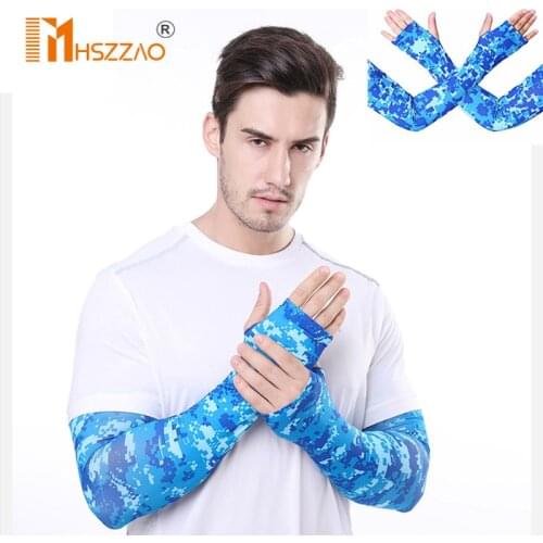 2 Piece of Outdoor Riding Unisex Summer Arm Fashion Sleeve Male Unisex Female Sun Protection Arm T-Shirt UV Protection