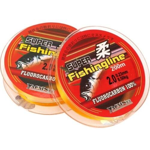 100M/200M Nylon Fishing Line Fluorocarbon Coated Monofilament Fishing Leader Line Carp Fishing Wire Fishing Accessories New