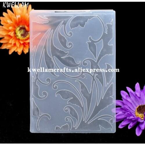 Leaves Plastic Embossing Folder For Scrapbook DIY Album Card Tool Plastic Template 10.5x14.6cm KW7062306B