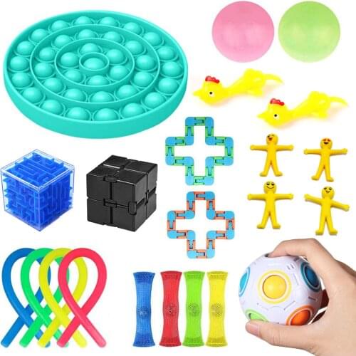22Pcs Sensory Toy Set Stress Reliever Calming Hand Toys for Kids Adults Girl Children Sensory Stress Relief Toys