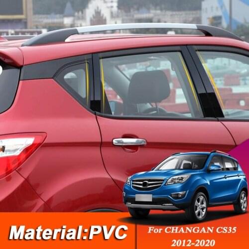 Windows Stickers For CHANGAN CS35 2012-2020 Car Styling Car Window Trim Sticker Middle Column Stickers External Accessories