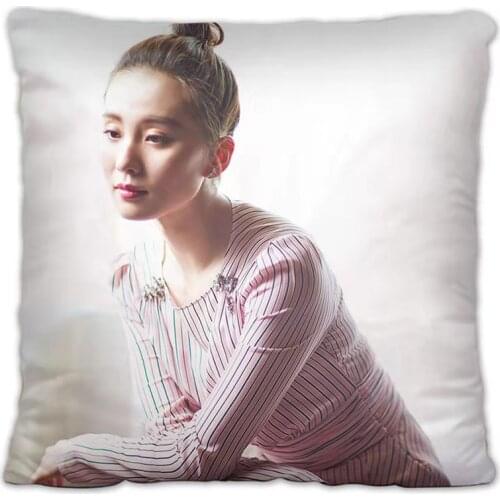 Liu ShishiTemperament Actress Pillowcase Pretty Scholar Yu Lexuan Same Paragraph Star Photo Poster Cushion Cover Souvenir Surrou