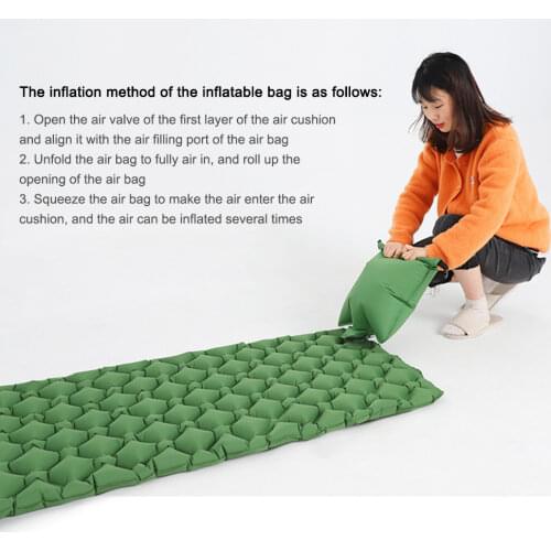 Portable Air Bed Sleeping Bag Ultralight Travel Bag Camping Hiking Air Mattress Nylon TPU Inflatable Bag Lightweight Dropship