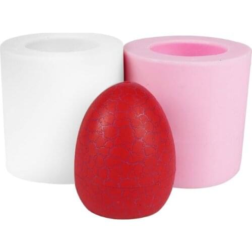 Silicone Mold Dinosaur Eggs Shape Fondant Mould DIY Handmade Soap Epoxy Molds