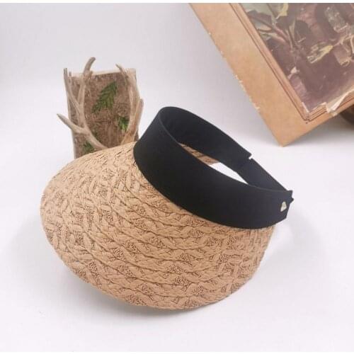 Sun Hat Fashion Heat-insulating Braid Fabric Graceful All-match Travel Cap for Sports Summer Sun Hats шляпа женская летняя