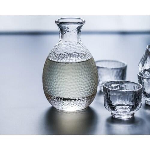 Blue Color Cool kettle Japanese-style glass wine set jugs small glass jug 1 pot 4cups