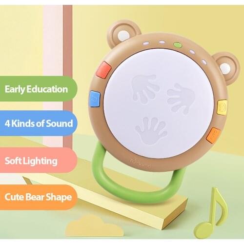 Tumama Baby Musical Toy Hand Drum Instrument Educational Music Toys Piano/Animal Sound/English Songs/Drum Beats for Kids Infants