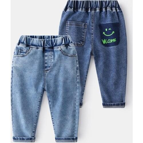 Spring Girls Jeans Baby Kids Jeans for Children Boys Girls Leggings Denim Pants Toddler Pants Girls Kids Pants for Boy Girl 2-8Y