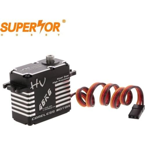 JX CLS-HV7346MG 47KG 7.4V Coreless Servo Steel Gear waterproof CNC Aluminium Shell for 1/10 car crawler helicopter