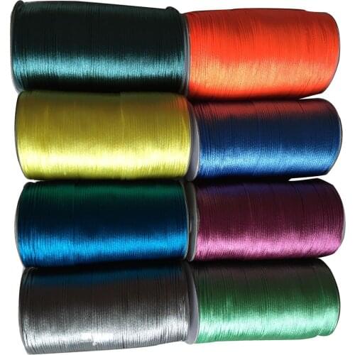 U Pick ! 2.5mm Rattail Satin Nylon Cord-DIY Jewelry Macrame Rope Bracelet String Accessories 250m/roll 44colors Choice
