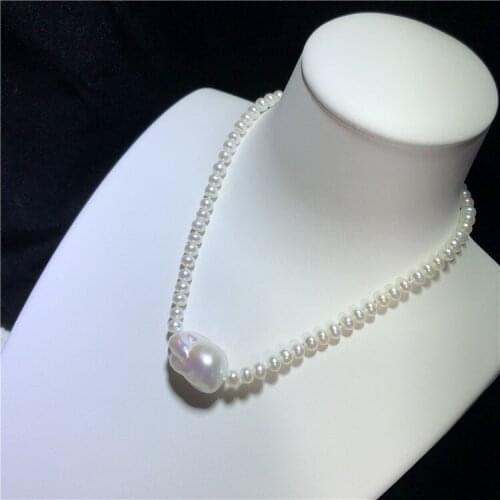 Baroque Pearl Necklace 40cm Keshi Pearl Choker Fashion&Elegant Pearl Necklace Jewelry Women Gifts