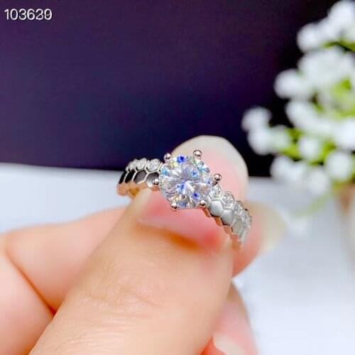 2020 new crackling moissanite gemstone ring for women jewelry engagement ring for wedding 925 silver ring birthday gift love