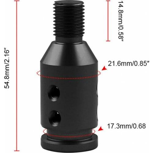 1PC Universal Aluminum Shift Knob Adapter for Non Threaded Gear Shifters 12x1.25mm