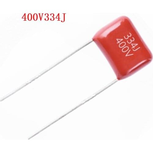 10PCS 400V334J 0.33UF Pitch 15mm 400V 330NF 334 334J CBB Polypropylene Film Capacitor
