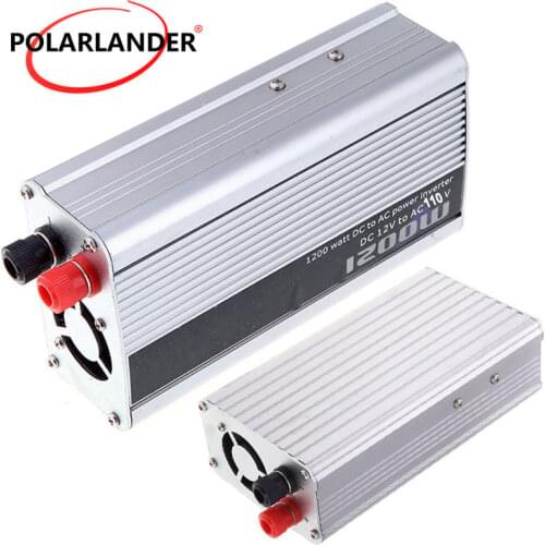 12V to 110V/ 12V to 220V/ Car 24V to 220V/ 1200W Car inverter Power Inverter sliver Car