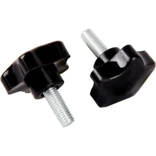 20pcs/LOT M6X10 Male Thread Bakelite 5 Star Shaped Head Diameter 25mm Lathe Star Knob Grips Clamping Screw Knob M6xD25X10