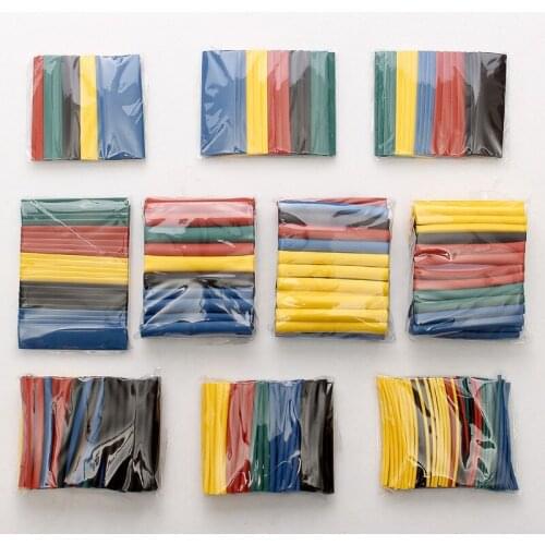 520Pcs 60mm 2:1 Polyolefin Heat Shrink HeatShrink Tube Tubing Kits Assorted Wrap Wire Kit RSFR-H 5 Colors Best