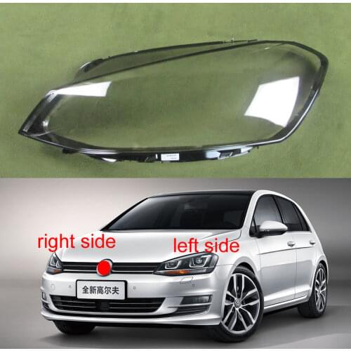For Volkswagen Golf 7 MK 7 2014 2015 2016 2017 Front Headlight Cover Lamp Headlamp Shell Mask Lampshade Lens Glass