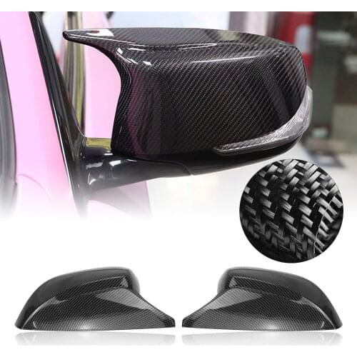 Carbon Fiber Look Side Mirror Cover For Infiniti Q50 Q60 QX30 Q70 2014-UP Add On